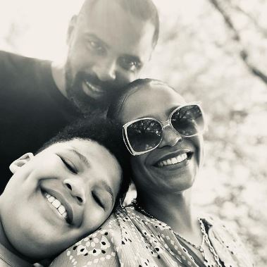 Nia and Ime Udoka with their son Kez Sunday Udoka